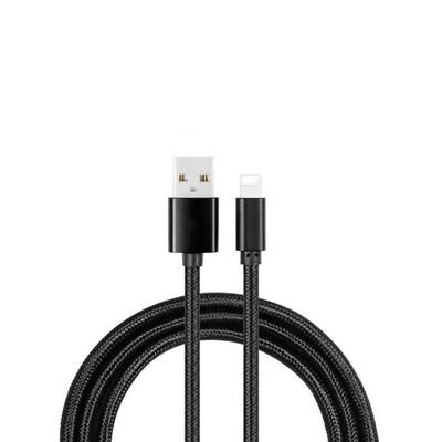 빨리 아이폰을 위해 데이터 케이블, 나일론 극소 USB 케이블 2.4A를 고발하는 OEM