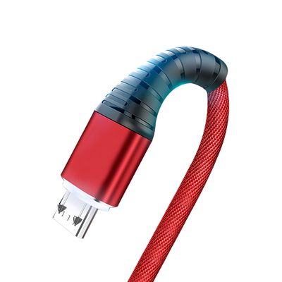 Mp3 Mp4를 위한 데이터 케이블 3Ft 2.4A를 고발하는 나일론 꼰 코드 USB