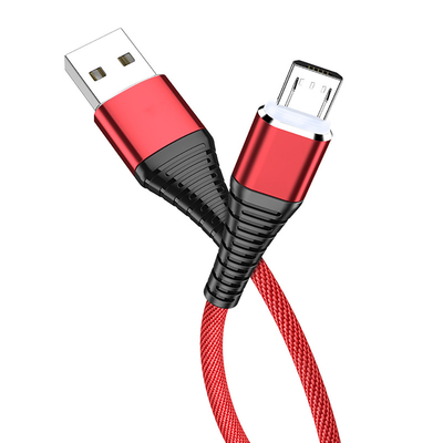 Mp3 Mp4를 위한 데이터 케이블 3Ft 2.4A를 고발하는 나일론 꼰 코드 USB