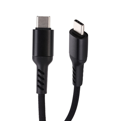 3Ft 개의 노트북을 위한 길이 나일론 꼰 USB Ｃ 케이블 흑색 컬러 타블렛