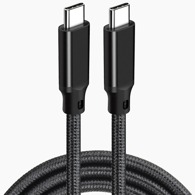 3Ft 개의 노트북을 위한 길이 나일론 꼰 USB Ｃ 케이블 흑색 컬러 타블렛