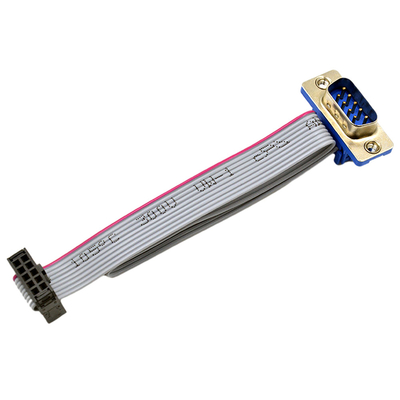 패널 마운트를 위한 OEM 2.54 Mm 피치 리본 케이블 IDC DB9 남자 여성