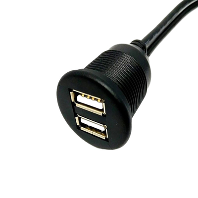 자동차 오토바이를 위한 방수 USB2.0 듀얼 USB 포트케이블 1 미터