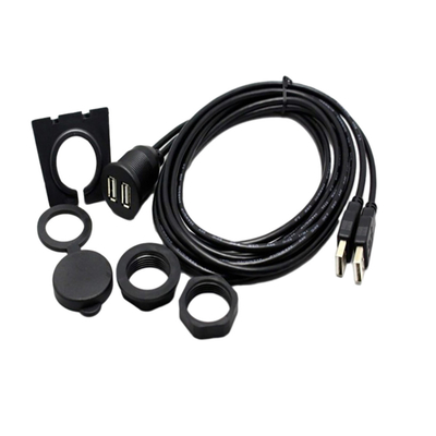 자동차 오토바이를 위한 방수 USB2.0 듀얼 USB 포트케이블 1 미터