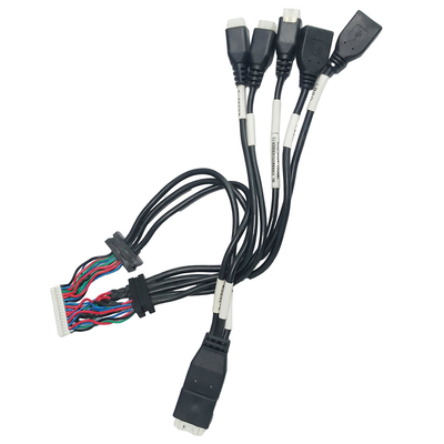 USB2.0 여성에게 케이블 조립 JST PH2.0 전선 크림프 하우징을 과다 성형하는 ATX 주택
