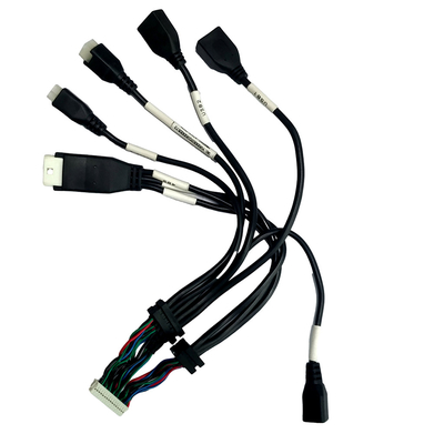 USB2.0 여성에게 케이블 조립 JST PH2.0 전선 크림프 하우징을 과다 성형하는 ATX 주택