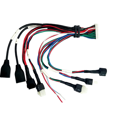 USB2.0 여성에게 케이블 조립 JST PH2.0 전선 크림프 하우징을 과다 성형하는 ATX 주택