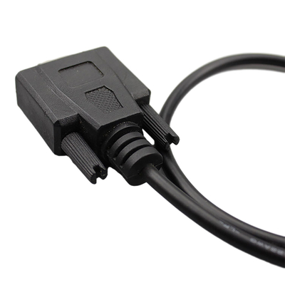 USB 2.0 비 숫 형에 여성인 케이블 조립 DB9를 과다 성형하는 맞춘 RS232
