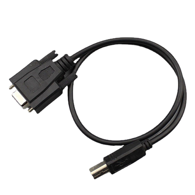 USB 2.0 비 숫 형에 여성인 케이블 조립 DB9를 과다 성형하는 맞춘 RS232