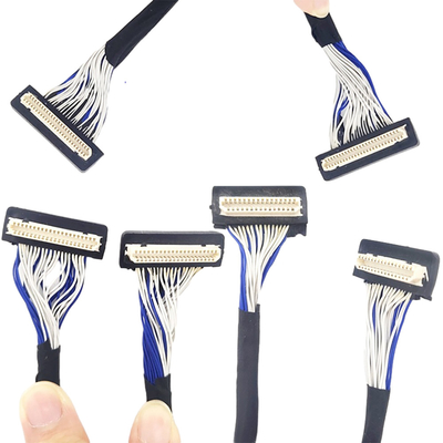 DF9 31 핀 맞춘 LVDS 케이블, 플렉스 동축 케이블 1 밀리미터 피치 접속구의 형태