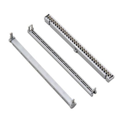플랫 케이블을 위한 64개 핀 2.54 Mm IDC 연결기 단접점 회색 단열재