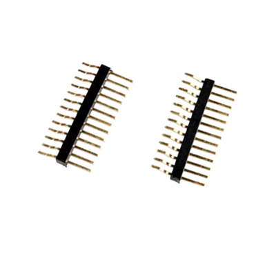 2.54mm 피치 PCB 커넥터 SMT 핀 헤더 듀얼 라우 남성 1A-10A