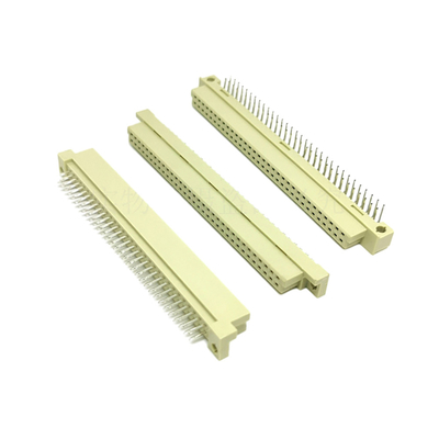Din41612 2.54mm Pitch DIN 커넥터 48 핀 여성 3 줄 소켓 유형 C 구멍을 통해 수직 트레이 포장