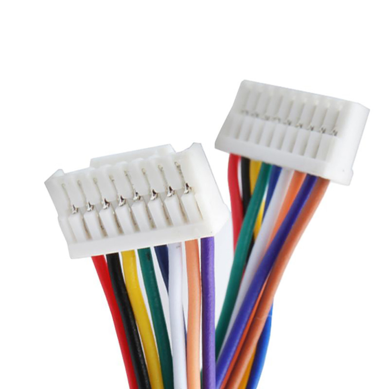 JST GH 주름 철사 마구와 케이블 어셈블리 연결관 1.25mm 피치 2pin에서 15pin